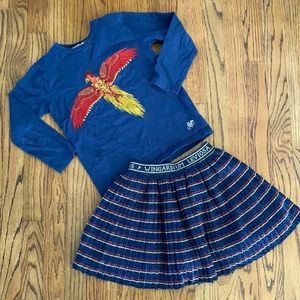 Mini Boden x Harry Potter Fawkes T & Spell Skirt